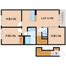 大和路線・関西本線/木津駅 徒歩6分 2階 築浅 3LDKの間取り