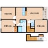 大和路線・関西本線/木津駅 徒歩6分 2階 築浅 3LDKの間取り