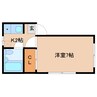 桜井線<万葉まほろば線>/京終駅 徒歩7分 2階 築39年 1Kの間取り