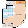 近鉄難波線・奈良線/新大宮駅 徒歩4分 3階 築26年 1Kの間取り