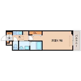 間取図 近鉄難波線・奈良線/近鉄奈良駅 徒歩9分 1階 築1年