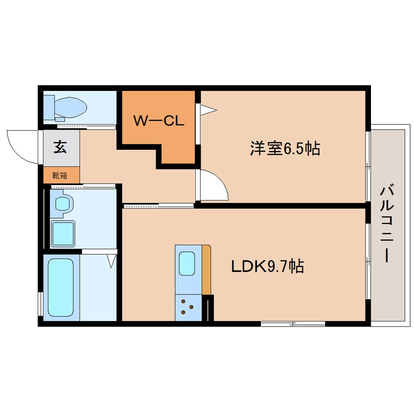 間取図 大和路線・関西本線/加茂駅 徒歩5分 2階 築2年