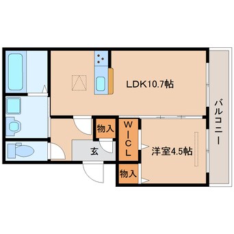 間取図 大和路線・関西本線/奈良駅 徒歩13分 1階 1年未満