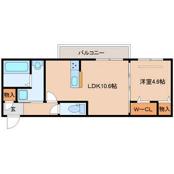 間取図 大和路線・関西本線/奈良駅 徒歩13分 3階 1年未満