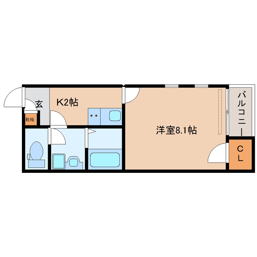 間取図 大和路線・関西本線/加茂駅 徒歩3分 1階 築8年
