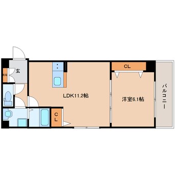 間取図 大和路線・関西本線/奈良駅 徒歩25分 2階 1年未満