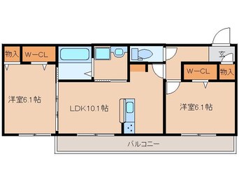 間取図 大和路線・関西本線/奈良駅 徒歩14分 3階 1年未満