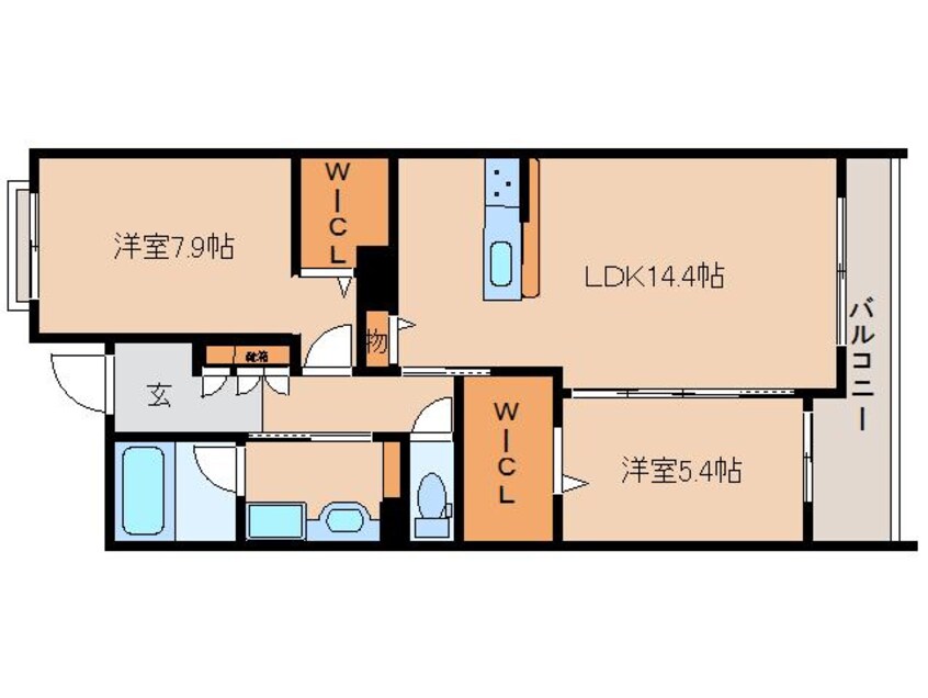 間取図 大和路線・関西本線/奈良駅 徒歩6分 4階 1年未満