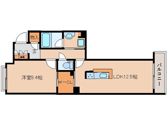 間取図 大和路線・関西本線/奈良駅 徒歩6分 4階 1年未満