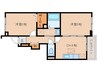 学研都市線<片町線>・JR東西線/西木津駅 徒歩7分 1階 築13年 2DKの間取り