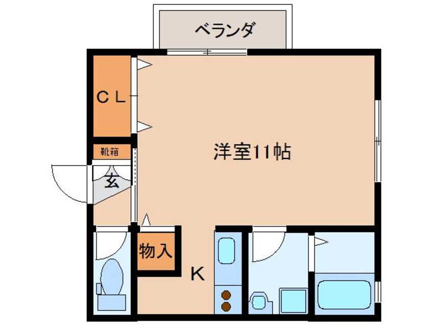 間取図 近鉄京都線/山田川駅 徒歩10分 1階 築18年