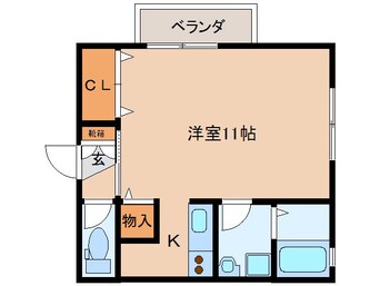 間取図 近鉄京都線/山田川駅 徒歩10分 1階 築19年