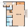 近鉄京都線/山田川駅 徒歩10分 2階 築20年 1Rの間取り