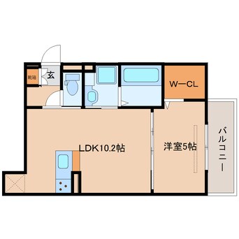 間取図 近鉄難波線・奈良線/新大宮駅 徒歩2分 3階 1年未満