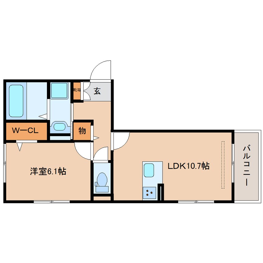 間取図 大和路線・関西本線/奈良駅 徒歩13分 2階 1年未満