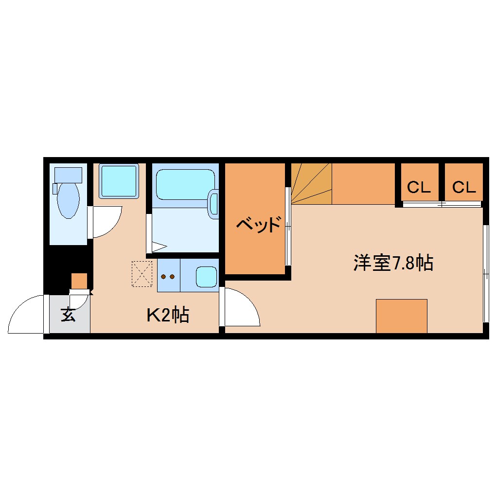 間取り図 奈良線/木津駅 徒歩6分 2階 築18年