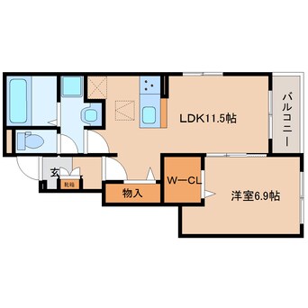 間取図 大和路線・関西本線/加茂駅 徒歩6分 1階 建築中