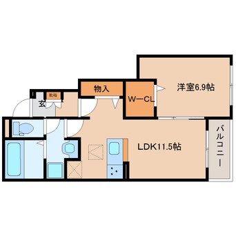 間取図 大和路線・関西本線/加茂駅 徒歩6分 1階 建築中