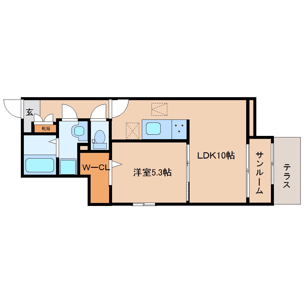 間取り図 大和路線・関西本線/加茂駅 徒歩6分 1階 建築中