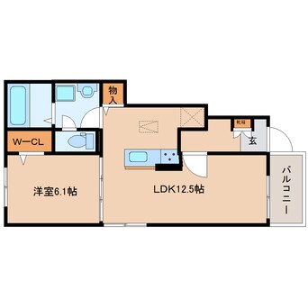 間取図 大和路線・関西本線/加茂駅 徒歩6分 1階 建築中