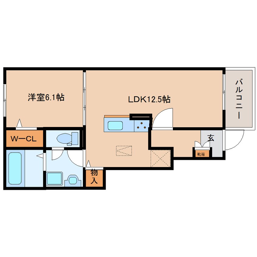 間取図 大和路線・関西本線/加茂駅 徒歩6分 1階 建築中