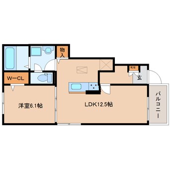 間取図 奈良線/棚倉駅 徒歩14分 1階 建築中