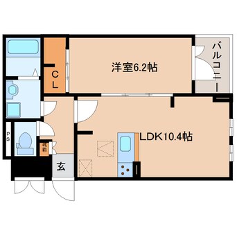 間取図 近鉄難波線・奈良線/近鉄奈良駅 バス18分辰市農協下車:停歩8分 1階 建築中