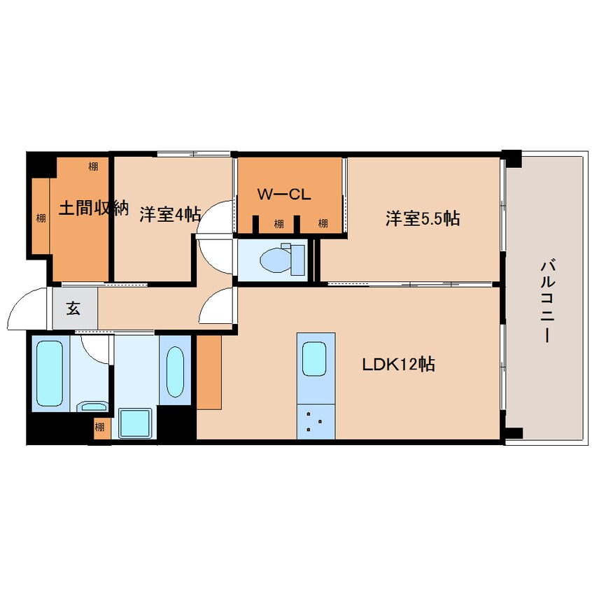 間取図 近鉄難波線・奈良線/新大宮駅 徒歩4分 7階 築28年