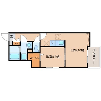 間取図 桜井線<万葉まほろば線>/京終駅 徒歩8分 1階 建築中