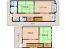 近鉄難波線・奈良線/近鉄奈良駅 徒歩20分 1-2階 築55年 3DKの間取り