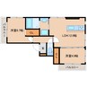 大和路線・関西本線/木津駅 徒歩7分 3階 1年未満 2LDKの間取り