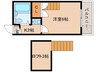 近鉄橿原線/尼ケ辻駅 徒歩13分 1階 築36年 1Kの間取り