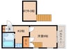 近鉄橿原線/尼ケ辻駅 徒歩13分 2階 築37年 1Kの間取り