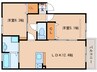 近鉄橿原線/尼ケ辻駅 徒歩13分 2階 築4年 2LDKの間取り