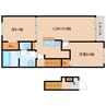 大和路線・関西本線/加茂駅 徒歩10分 2階 1年未満 2LDKの間取り