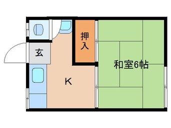 間取図 近鉄難波線・奈良線/新大宮駅 徒歩9分 1階 築48年