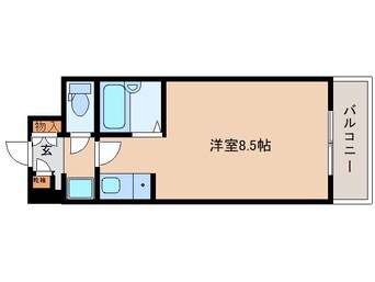 間取図 桜井線<万葉まほろば線>/京終駅 徒歩15分 2階 築32年