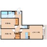 奈良線/奈良駅 バス:13分:停歩7分 2階 1年未満 2LDKの間取り