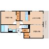 奈良線/奈良駅 徒歩19分 3階 1年未満 2LDKの間取り