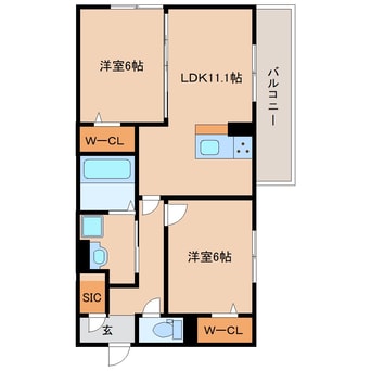 間取図 奈良線/奈良駅 徒歩19分 2階 建築中