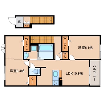 間取図 大和路線・関西本線/奈良駅 バス10分宮の森町西口下車:停歩5分 2階 建築中