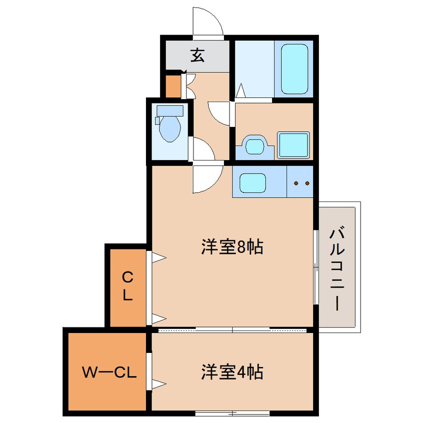 間取図 近鉄難波線・奈良線/近鉄奈良駅 徒歩18分 1階 1年未満