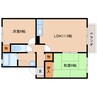 近鉄大阪線（近畿）/五位堂駅 徒歩21分 1階 築26年 2LDKの間取り