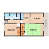 近鉄大阪線（近畿）/二上駅 徒歩3分 2階 築27年 3Kの間取り