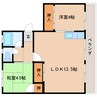 近鉄大阪線（近畿）/近鉄下田駅 徒歩5分 4階 築48年 2LDKの間取り