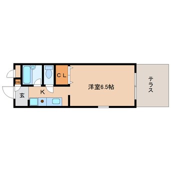 間取図 近鉄大阪線（近畿）/二上駅 徒歩7分 1階 築30年