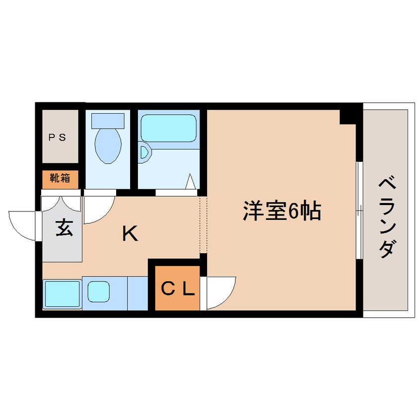 間取図 近鉄大阪線（近畿）/五位堂駅 徒歩2分 3階 築29年