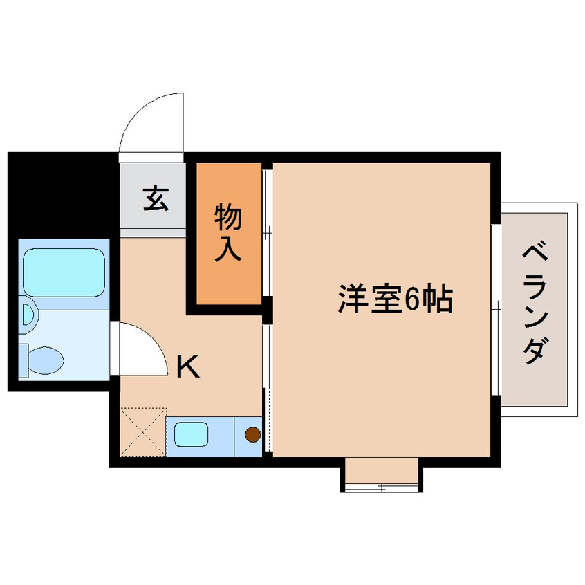 間取図 近鉄大阪線（近畿）/二上駅 徒歩3分 2階 築32年