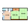 近鉄大阪線（近畿）/五位堂駅 徒歩13分 2階 築50年 2DKの間取り