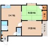 和歌山線/志都美駅 徒歩7分 4階 築36年 2DKの間取り